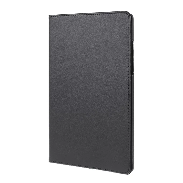 Funda de cuero con soporte giratorio de 360 grados y banda elástica de fijación para Samsung Galaxy Tab A7 10.4 (2020) / (2022) - Negro