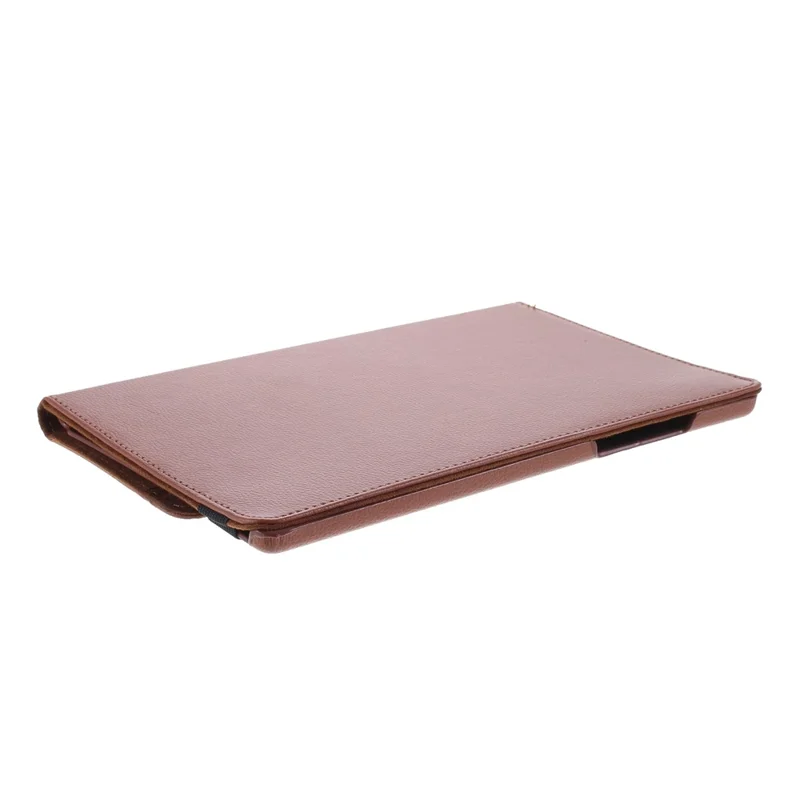 Middle Hollow on the back Leather Case with 360-Degree Rotating Stand + Elastic Fasten Band for Samsung Galaxy Tab A7 10.4 (2020) / (2022) - Brown