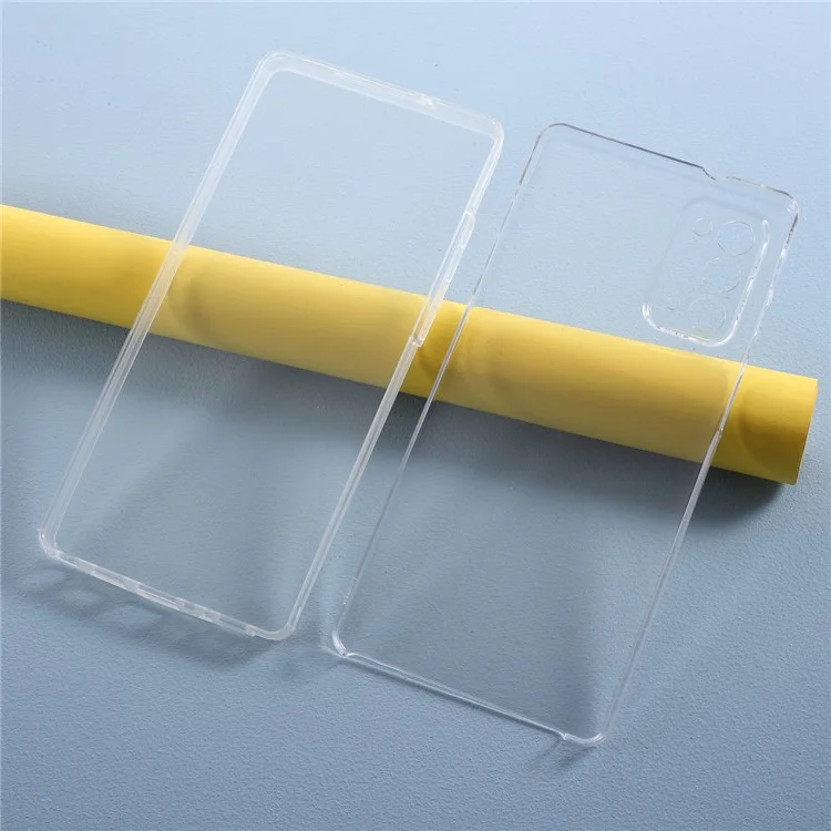 Hybrid PET + TPU + Acryl Vollschutzabdeckung, transparent, für Samsung Galaxy Note20 4G/5G
