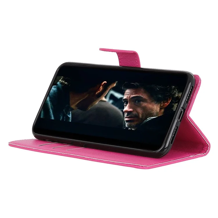 Für Samsung Galaxy S20 Fan Edition Stoßfest Staubdicht Kratzfest Litchi-Textur Brieftaschen-Ständer Lederhülle - Rose