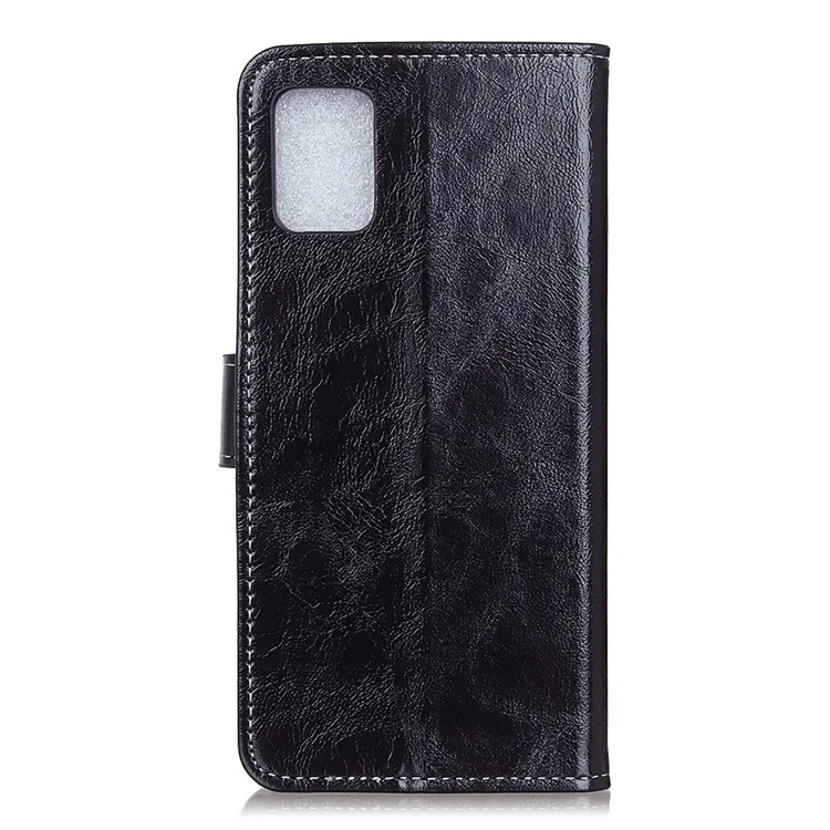 Crazy Horse Leather with Wallet Shell for Samsung Galaxy S20 FE/S20 Fan Edition/S20 FE 5G/S20 Fan Edition 5G/S20 Lite/S20 Lite - Black