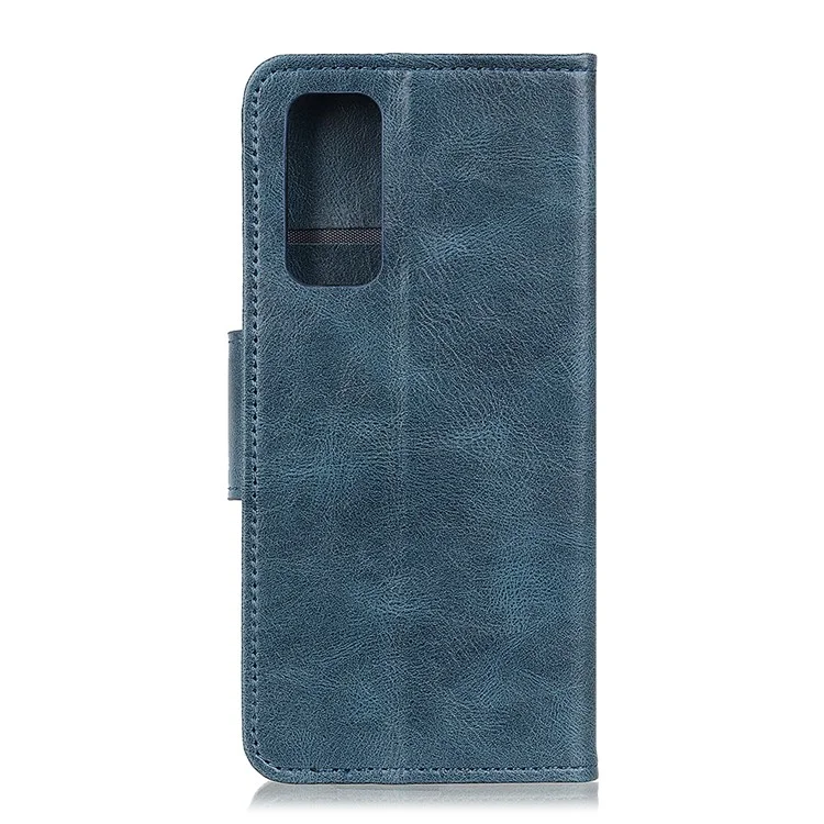 Capa De Textura De Cavalo Crazy Textura Para Samsung Galaxy S20 Fe / S20 Ventilador / S20 Fe 5G / S20 Fan Edition 5G / S20 Lite - Azul