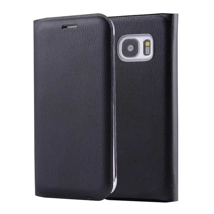 Leather Card Holder Case for Samsung Galaxy S7 G930 - Black