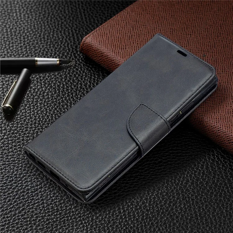 PU Leather Wallet Stand Phone Case for Samsung Galaxy Note20 Ultra 5G / Galaxy Note20 Ultra - Black