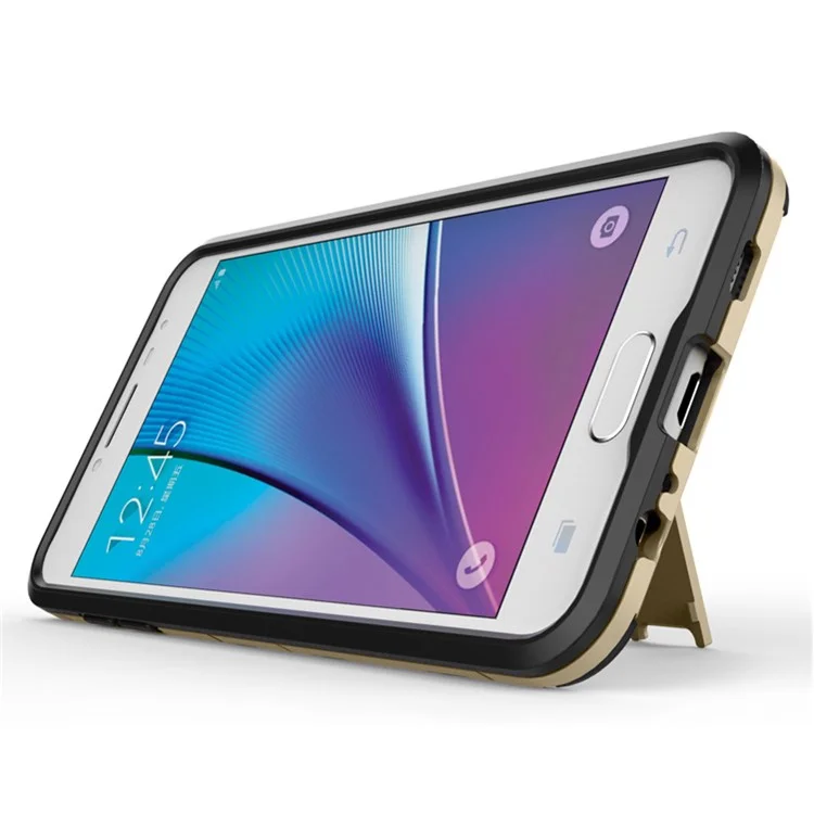 Solid PC + TPU Hybrid Cover with Kickstand for Samsung Galaxy C5 - Champagne