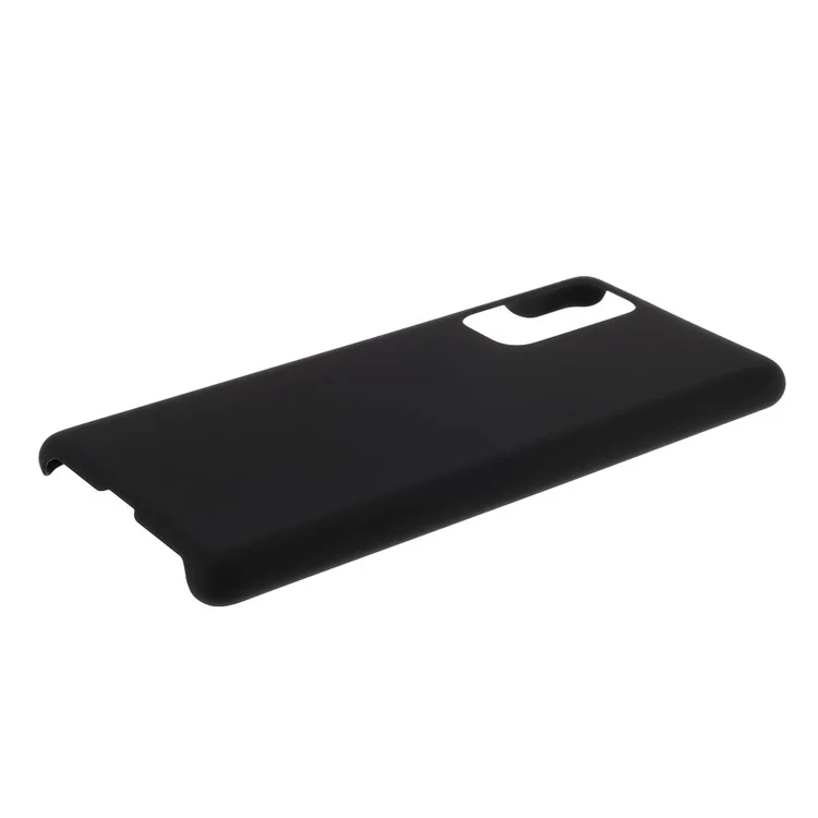 Case de PC de Carcasa Dura de Goma Para Samsung Galaxy S20 fe 4G/5G/S20 Lite/S20 fe 2022 - Negro