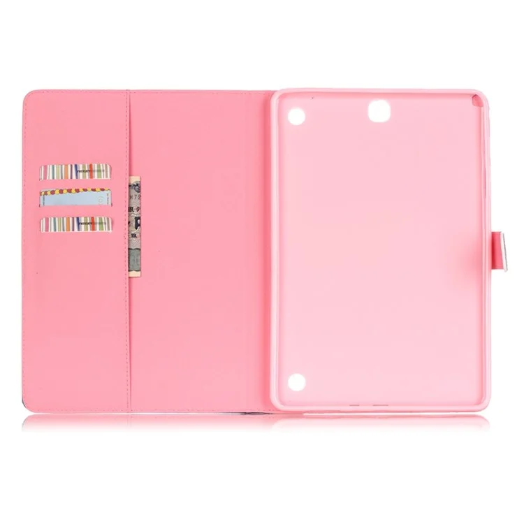 Leather Wallet Stand Flip Case for Samsung Galaxy Tab A 9.7 T550 T555 - Sea and Quote