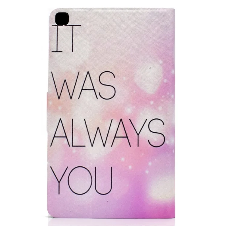 Funda de tableta de cuero con estampado de patrones para Samsung Galaxy Tab A7 10.4 (2020) / (2022) T500 - Siempre fuiste tú