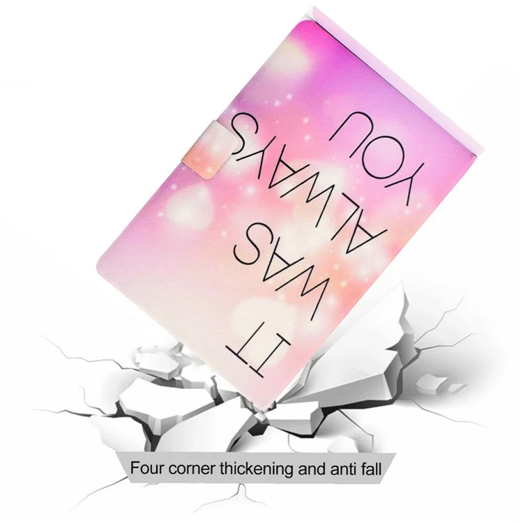 Funda de tableta de cuero con estampado de patrones para Samsung Galaxy Tab A7 10.4 (2020) / (2022) T500 - Siempre fuiste tú