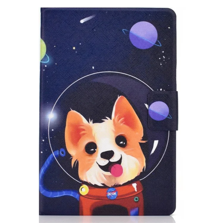 Pattern Printing Leather Stand Tablet Case for Samsung Galaxy Tab S7 T870 / S8 - Aerospace Dog