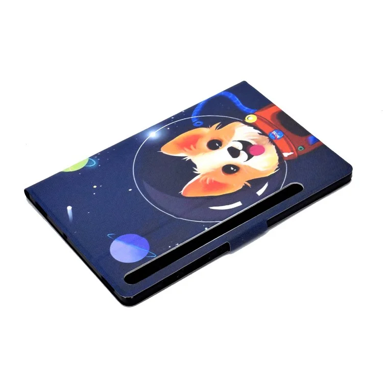 Pattern Printing Leather Stand Tablet Case for Samsung Galaxy Tab S7 T870 / S8 - Aerospace Dog