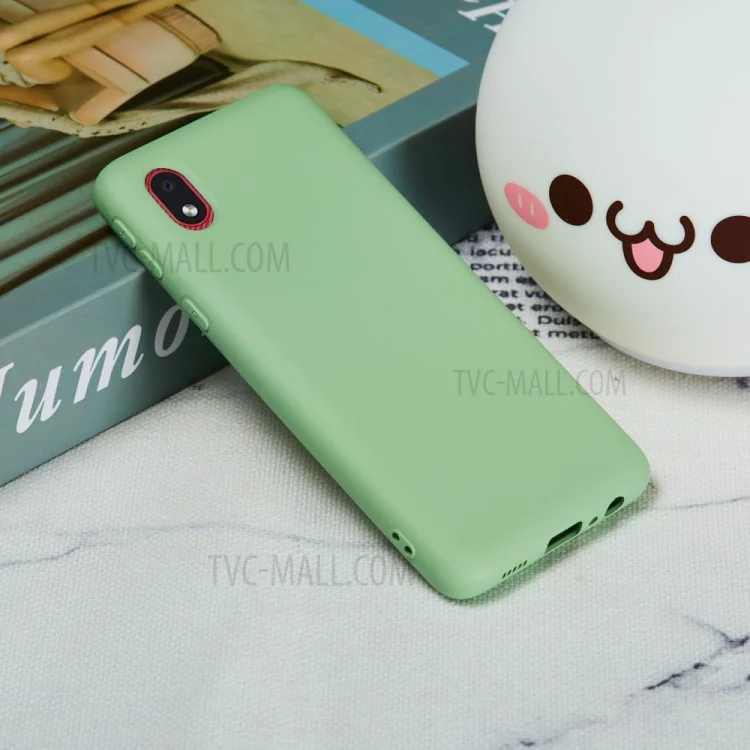 Capa De Telefone De Silicone Líquido Para Samsung Galaxy A01 Core - Verde