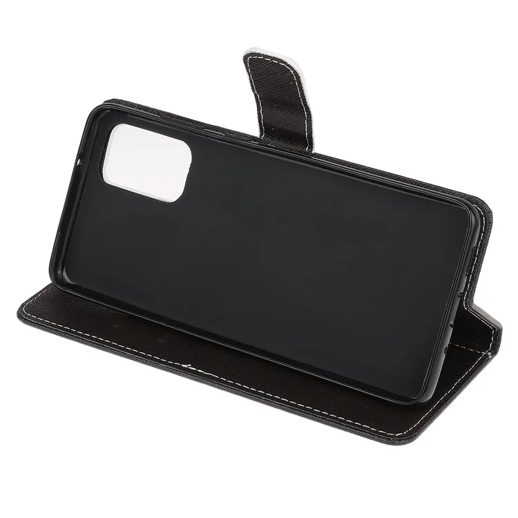 Nouvelleur Case Impression Crost Texture Stand Couverture Pour Samsung Galaxy S20 Lite / S20 Édition Fan - Panda