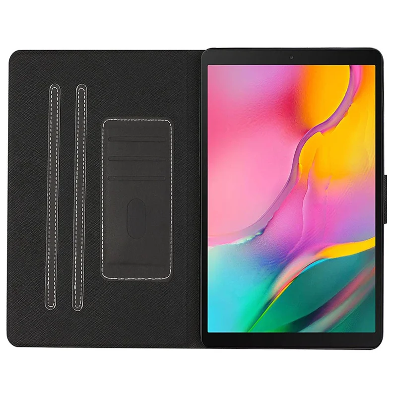Solid Color Magnetic Leather Case for Samsung Galaxy Tab A7 10.4 (2020) / (2022) - Black