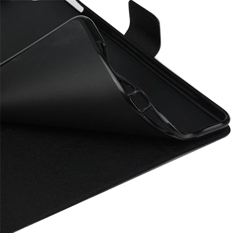 Solid Color Magnetic Leather Case for Samsung Galaxy Tab A7 10.4 (2020) / (2022) - Black