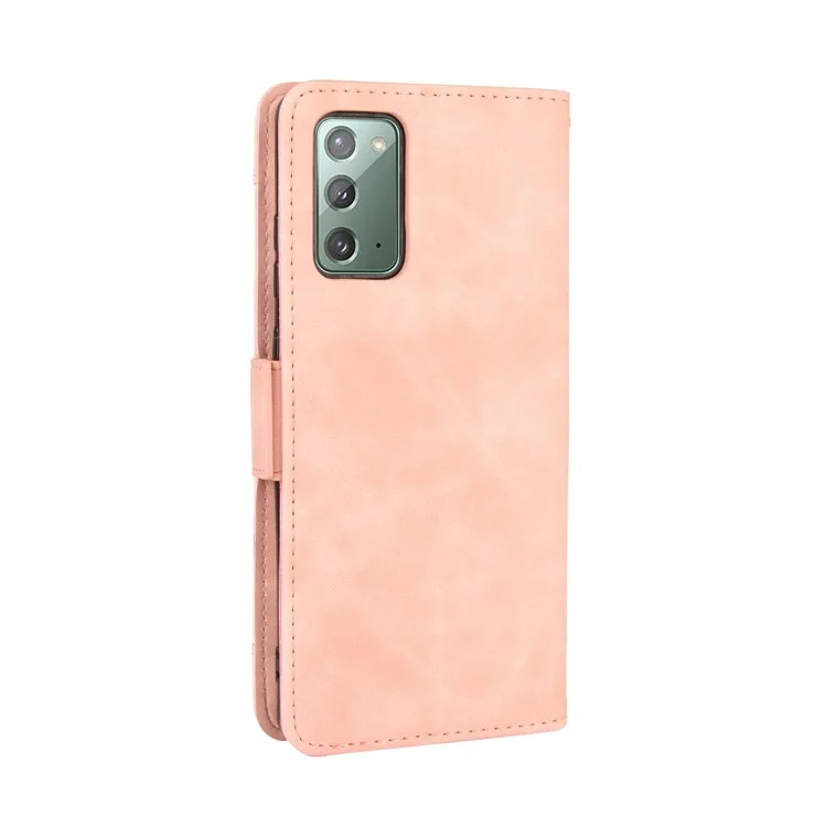 Étui en cuir debout protecteur pour Samsung Galaxy S20 FE 4G / 5G / S20 Lite / S20 FE 2022 Surface anti-rayures Coque en cuir - Rose