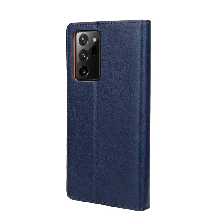 CMAI2 Leather Stand Case with Card Slots for Samsung Galaxy Note20 4G/5G - Blue