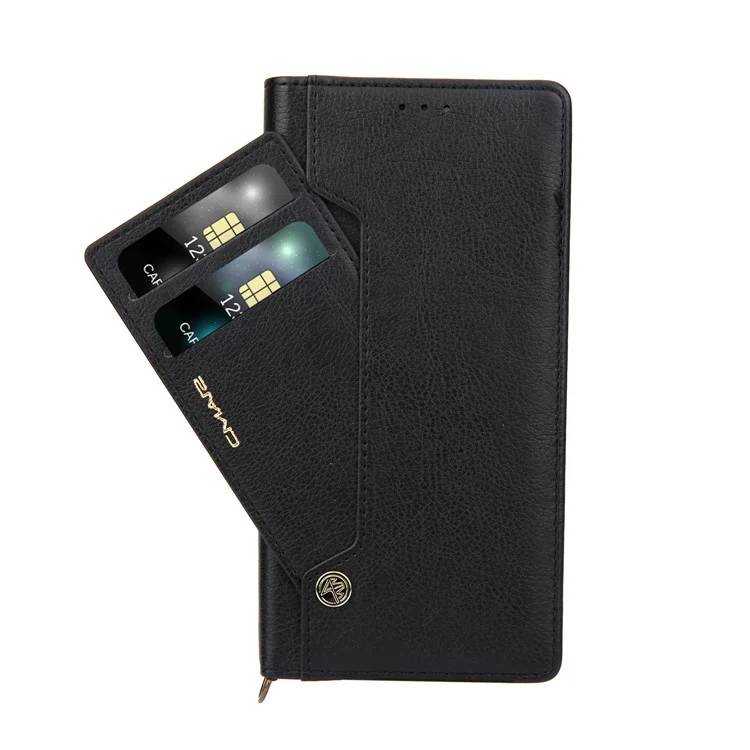 CMAI2 PU Lederkartenhalter Hülle Für Samsung Galaxy Note20 4G/5G - Schwarz