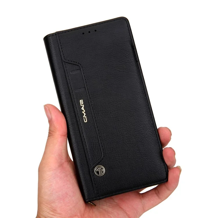 CMAI2 PU Lederkartenhalter Hülle Für Samsung Galaxy Note20 4G/5G - Schwarz