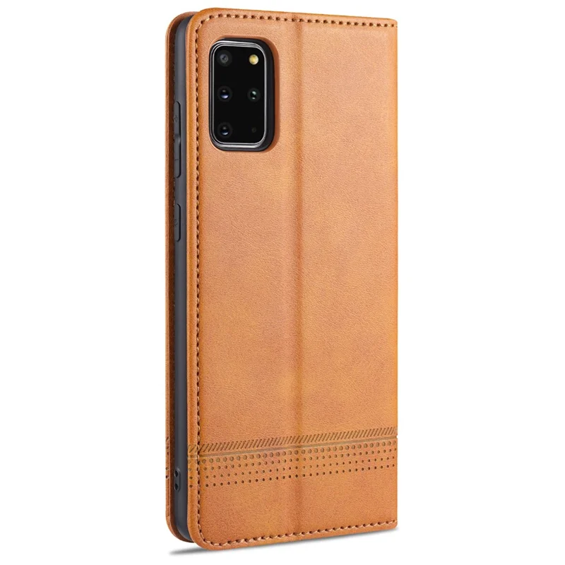 AZNS Leather Auto-absorbed Case for Samsung Galaxy S20 4G/S20 5G - Brown
