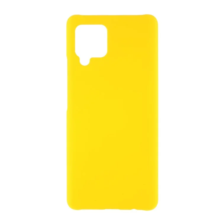 Rubberized Hard PC Case for Samsung Galaxy A42 5G - Yellow