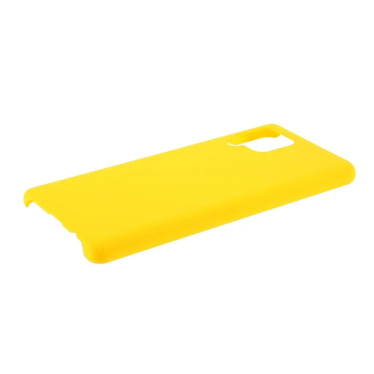 Rubberized Hard PC Case for Samsung Galaxy A42 5G - Yellow