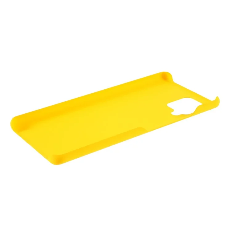 Rubberized Hard PC Case for Samsung Galaxy A42 5G - Yellow