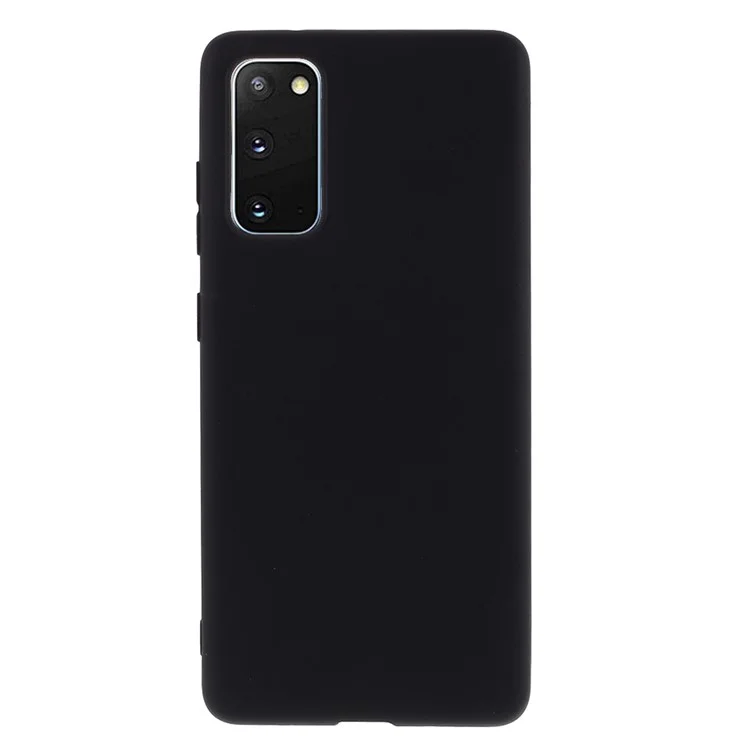 Pour Samsung Galaxy S20 FE 4G/5G/S20 Lite/S20 FE 2022 Soft TPU Matte Finish Coating Slim Phone Case - Noir
