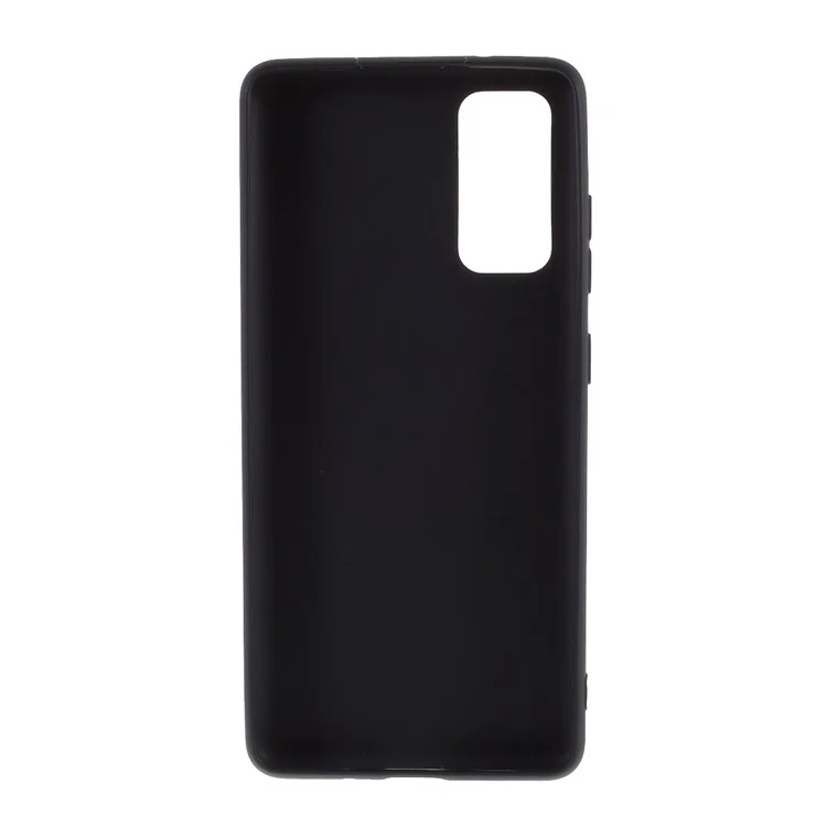 Pour Samsung Galaxy S20 FE 4G/5G/S20 Lite/S20 FE 2022 Soft TPU Matte Finish Coating Slim Phone Case - Noir