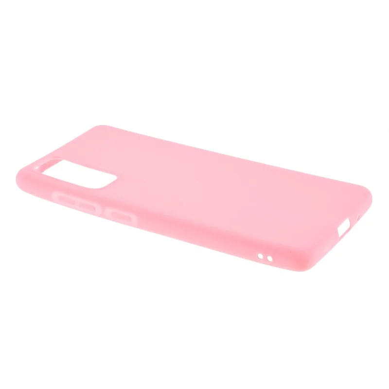 For Samsung Galaxy S20 FE 4G/5G/S20 Lite/S20 FE 2022 Soft TPU Matte Finish Coating Slim Phone Case - Pink