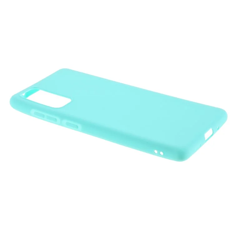 Pour Samsung Galaxy S20 fe 4g / 5g / S20 Lite / S20 fe 2022 TPU Matte Matte Finise Coine Simple Téléphone Sim - Bébé Bleu