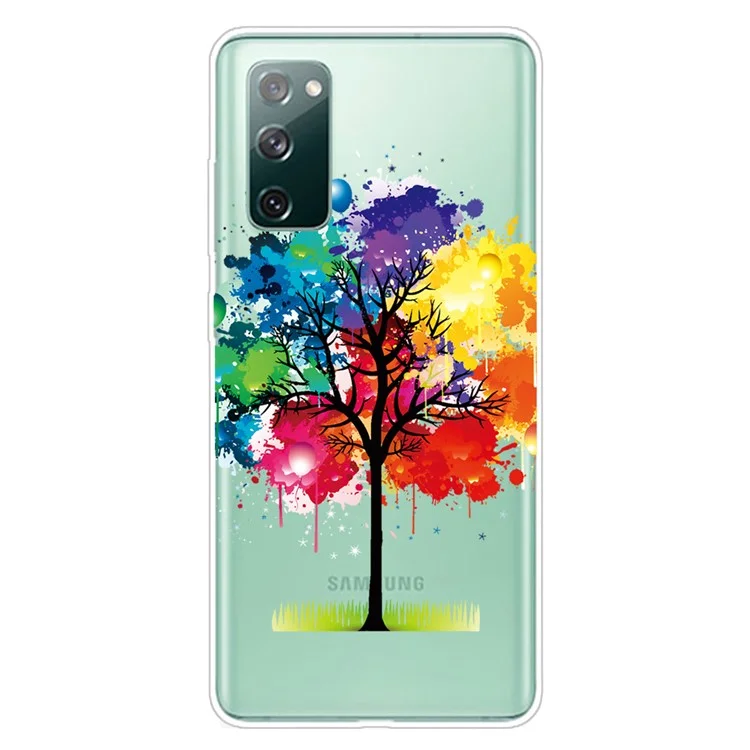 Pour Samsung Galaxy S20 FE 4G/5G/S20 Lite/S20 FE 2022 Étui de téléphone Motif Imprimé IMD TPU Protecteur de téléphone - Arbre Coloré