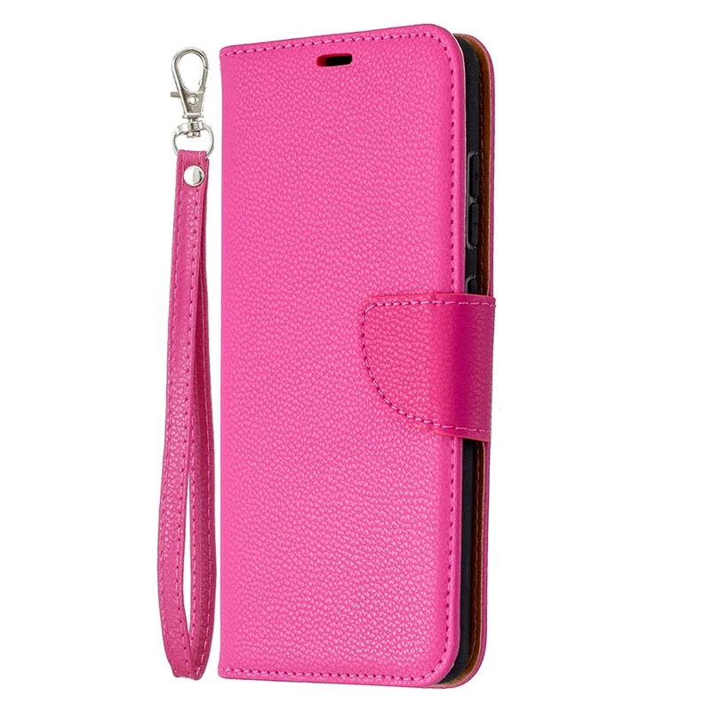 Litchi Surface with Wallet Leather Stand Case for Samsung Galaxy S20 FE 4G/FE 5G/S20 Lite/S20 FE 2022 - Rose