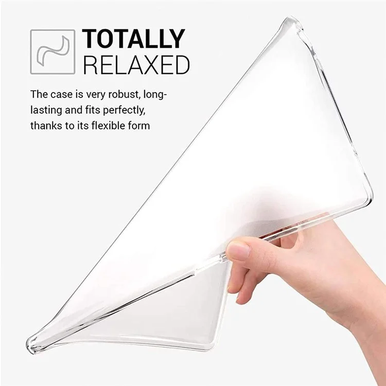 Clear TPU Soft Tablet Case Cover for Samsung Galaxy Tab S7+ / Tab S8+