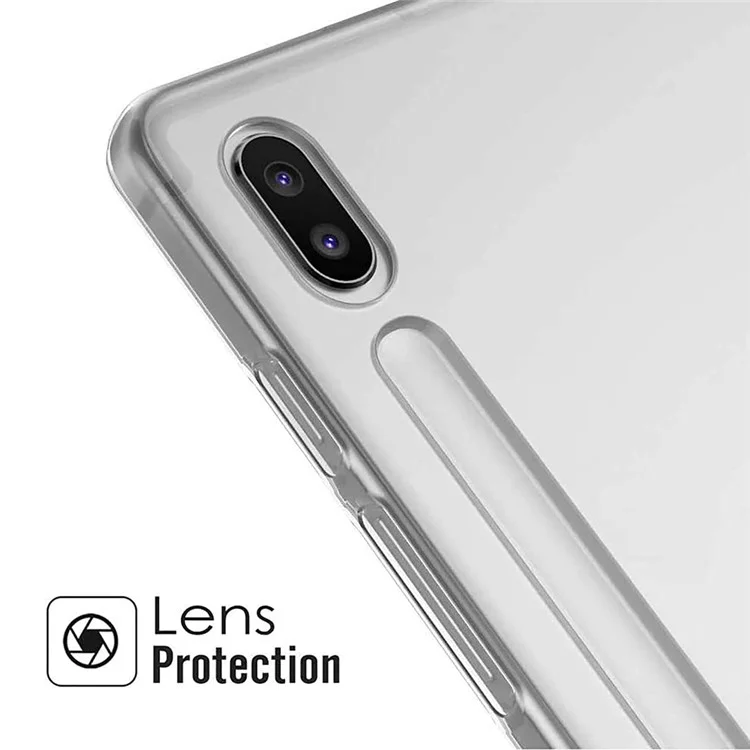 Custodia per tablet in TPU morbido e trasparente per Samsung Galaxy Tab S7+ / Tab S8+
