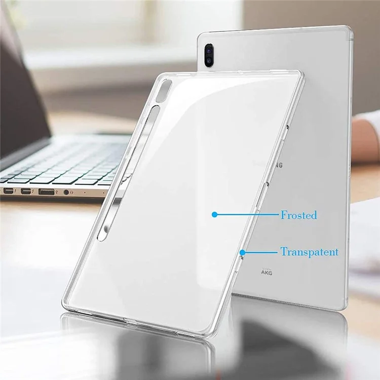 Custodia per tablet in TPU morbido e trasparente per Samsung Galaxy Tab S7+ / Tab S8+
