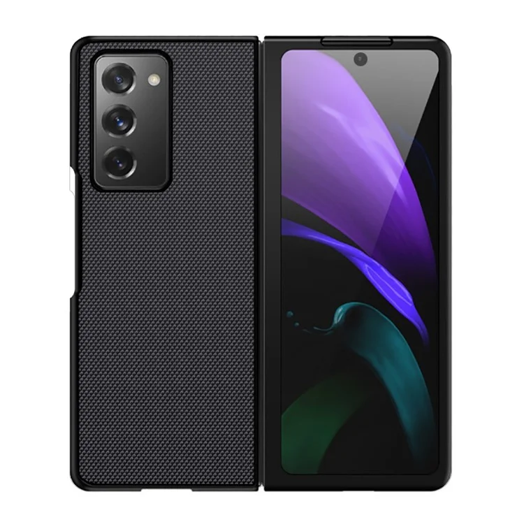 Texture en Nylon Case de Téléphone en Silicone Doux Pour Samsung Galaxy Z Fold2 5G