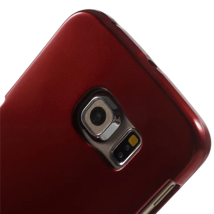 MERCURY GOOSPERY for Samsung Galaxy S6 Edge G925 Metal-like TPU Phone Case - Red