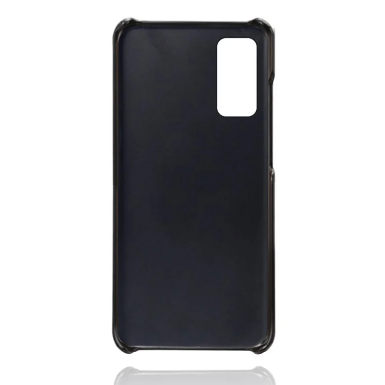 KSQ for Samsung Galaxy S20 FE 4G/FE 5G/S20 Lite/S20 FE 2022 PU Leather + Plastic Shell with Card Holder Slots - Black