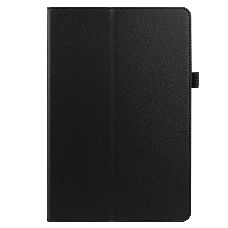 Litchi Skin Leder Stand Hülle Für Samsung Galaxy Tab S7 T870 - Schwarz