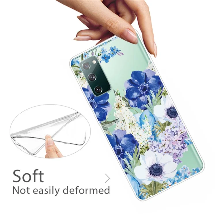 Stylish Pattern Printing TPU Case for Samsung Galaxy S20 FE/S20 Fan Edition/S20 FE 5G/S20 Fan Edition 5G/S20 Lite/S20 FE 2022 - Pretty Flowers