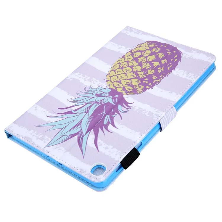 Funda Protectora De Cuero De Soporte Estampado Para Samsung Galaxy Tab A7 10.4 (2020) SM-T500 / T505 Shell - Piña