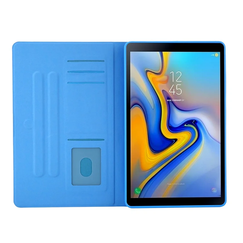 Pattern Printing Card Slots Leather Stand Tablet Case for Samsung Galaxy Tab A7 10.4 (2020) / (2022) SM-T500 / SM-T505 - Seaside Sunset