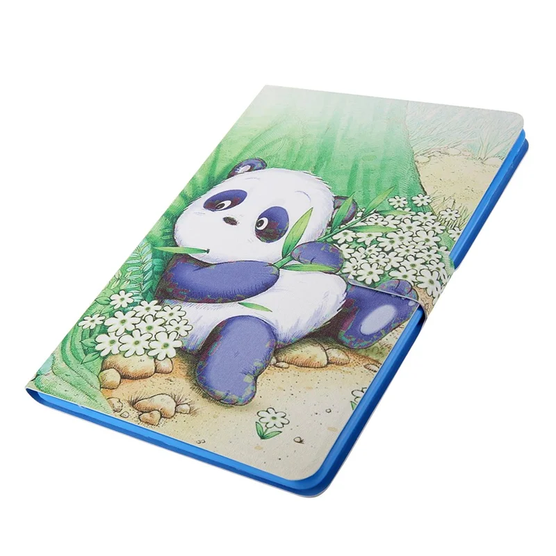 Pattern Printing Card Slots Leather Stand Tablet Case for Samsung Galaxy Tab A7 10.4 (2020) / (2022) SM-T500 / SM-T505 - Cute Panda