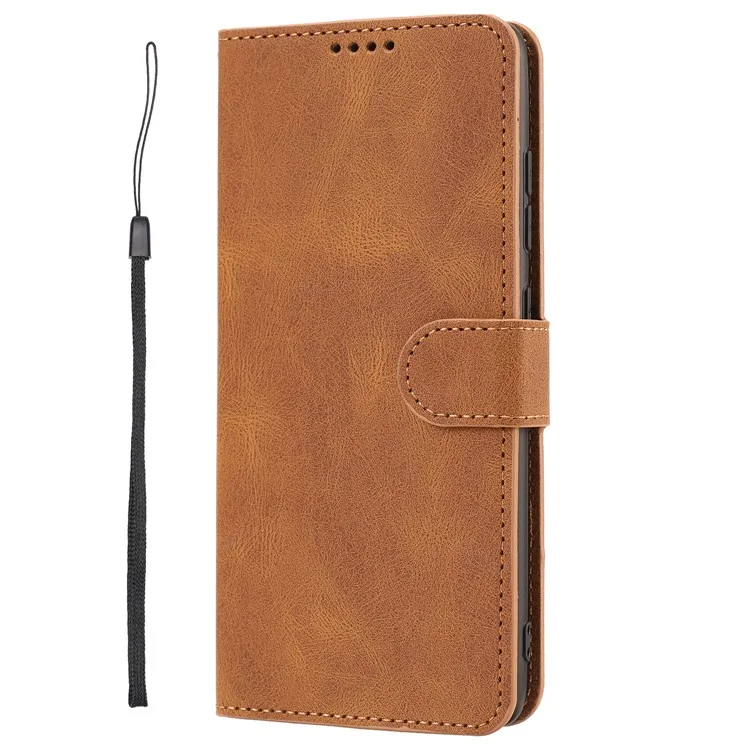 Für Samsung Galaxy S20 Fe/s20 Fan Edition/S20 fe 5G/S20 Fan Edition 5G/S20 Lite/S20 fe 2022 Klassisches PU -leder -telefonschutzschale Mit Brieftasche Und Stand - Hellbraun