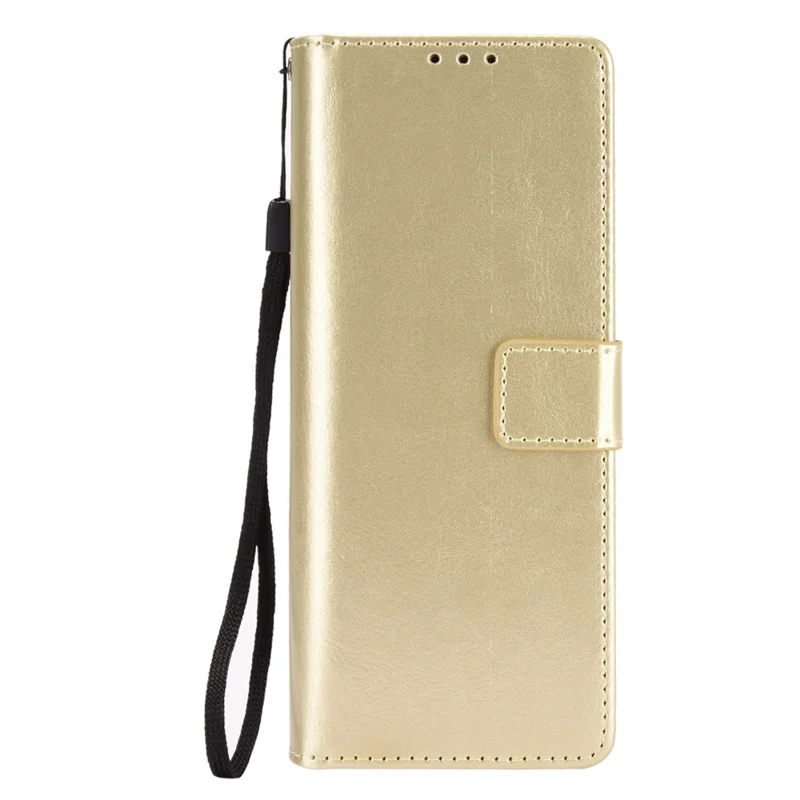Crazy Horse Texture Card holder Leather Phone Case Samsung Galaxy Z Fold2 5G - Gold
