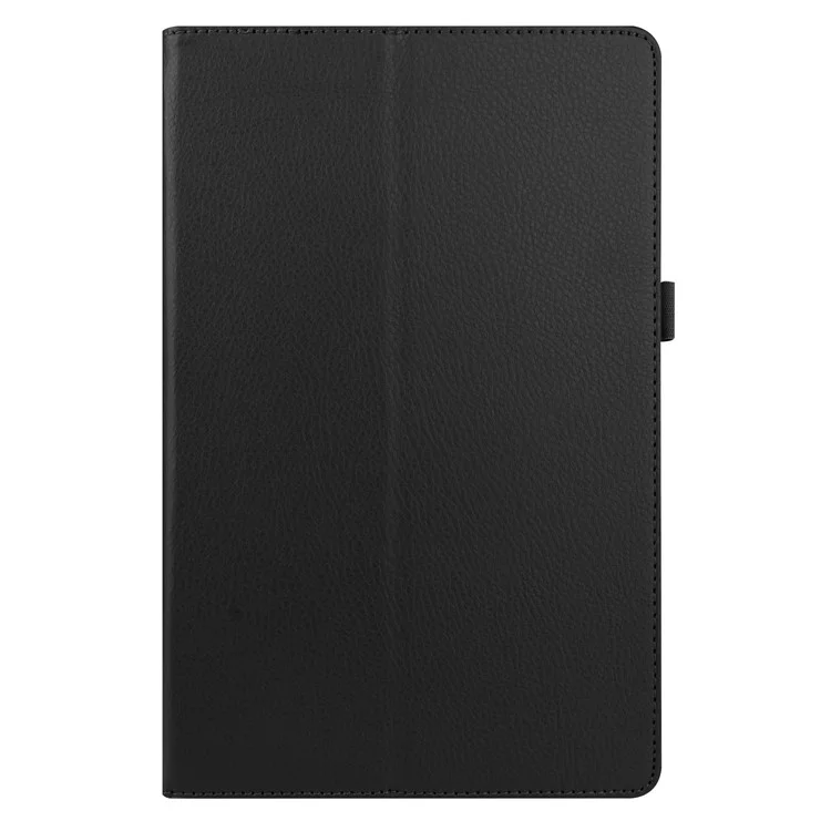 For Samsung Galaxy Tab A7 10.4 (2022) / (2020) Litchi Texture Leather Tablet Case with Stand Phone Cover - Black