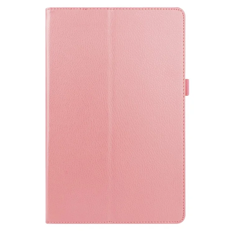 Para Samsung Galaxy Tab A7 10.4 (2020) Litchi Texture Cuero Case Con Cubierta Del Teléfono de Stand - Rosa Claro