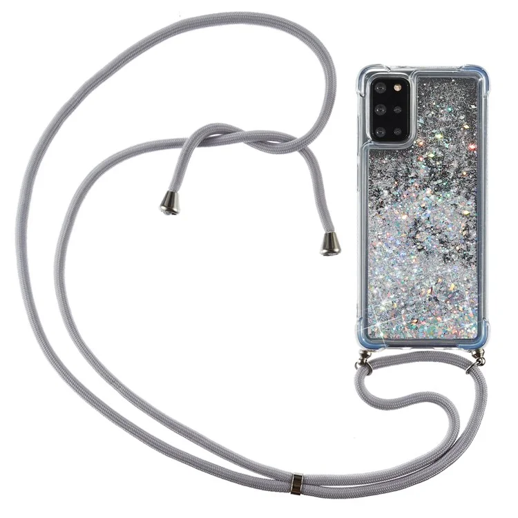 Pour Samsung Galaxy S20 FE/S20 Fan Edition/S20 FE 5G/S20 Fan Edition 5G/S20 Lite/S20 FE 2022 Quicksand TP Case avec Lanière - Gris