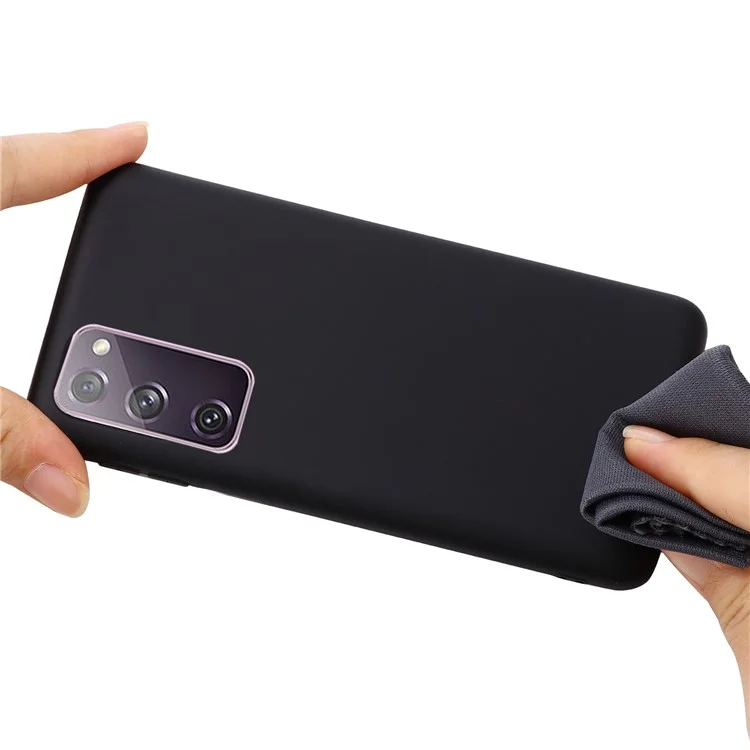 Capa de Silicone Líquido para Samsung Galaxy S20 FE/S20 FE 5G/S20 Lite/S20 FE 2022 - Preto